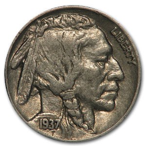 1937 Buffalo Nickel XF 1937 Buffalo Nickel XF